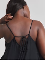 Simply Be Black Beach Strappy Mini Dress - Image 2 of 4