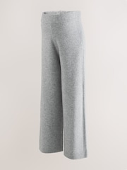 Grey Maternity Knitted Wide Leg Trousers - Image 6 of 9