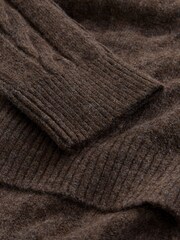 Chocolate Brown Maternity Knitted Nursing Dress - Image 6 of 9