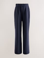 Navy Maternity Cosy Wide Leg Trousers - Image 6 of 9