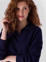 Marinha - Maternity Cosy Polo Top - Imagem 6 de 10
