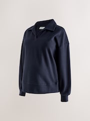 Marinha - Maternity Cosy Polo Top - Imagem 8 de 10