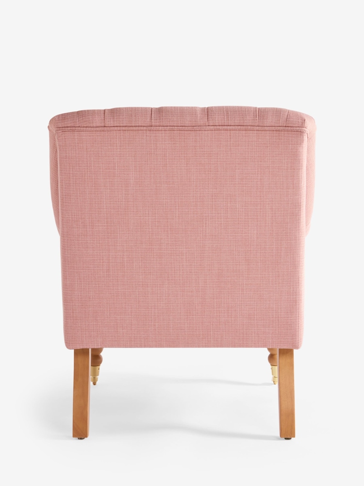 Laura Ashley Plaster Pink Westham Weave Ropsley Accent Chair - Image 8 of 8 Laura Ashley Plaster Pink Westham Weave Ropsley Accent Chair - Image 8 of 8