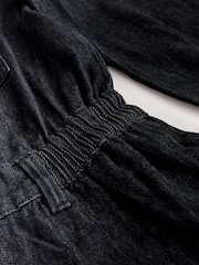 Negro - Mono largo premamá de denim - Imagen 9 de 9