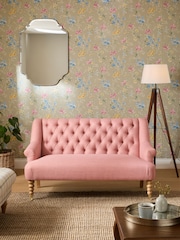 Laura Ashley Plaster Pink Westham Weave Ropsley Small 2 Seater Sofa - Image 3 of 8