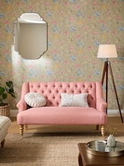 Laura Ashley Plaster Pink Westham Weave Ropsley Small 2 Seater Sofa - Image 5 of 8
