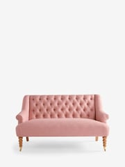Laura Ashley Plaster Pink Westham Weave Ropsley Small 2 Seater Sofa - Image 6 of 8