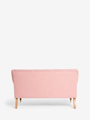 Laura Ashley Plaster Pink Westham Weave Ropsley Small 2 Seater Sofa - Image 8 of 8