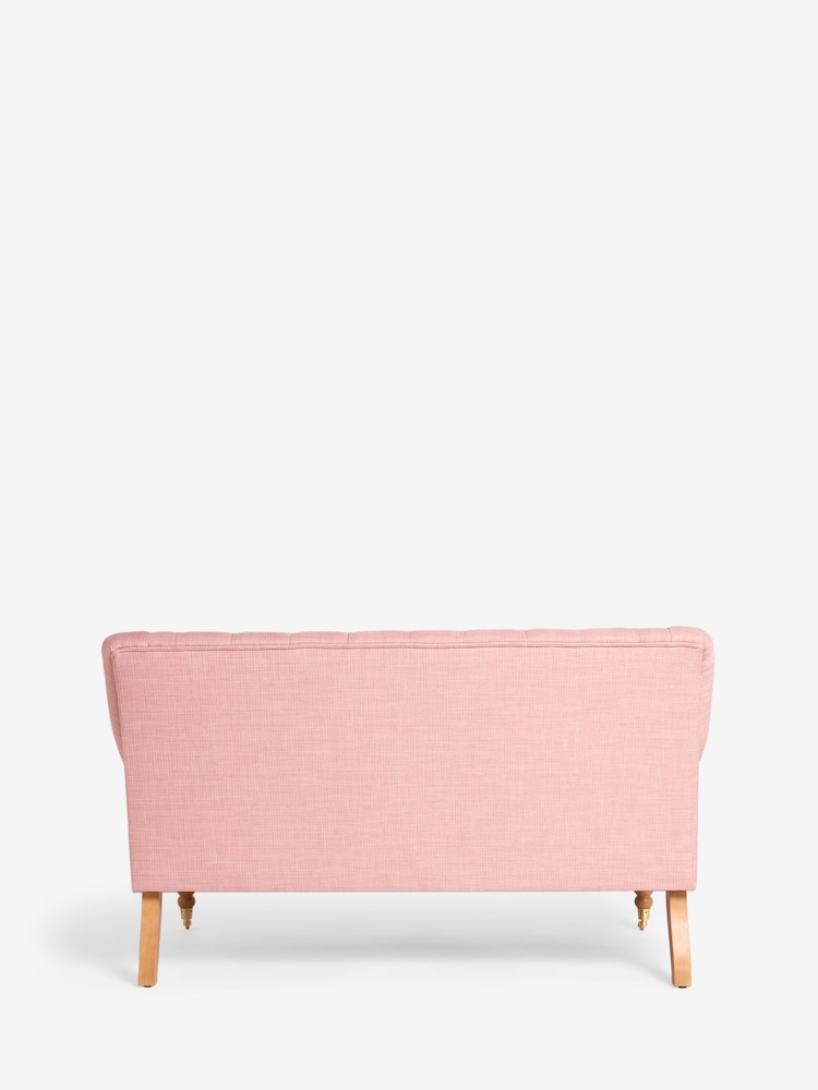 Laura Ashley Plaster Pink Westham Weave Ropsley Small 2 Seater Sofa - Image 8 of 8