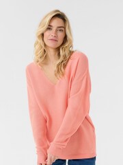 Cream Pink CRSillar Pullover 100% Cotton Jumper - Image 1 of 5