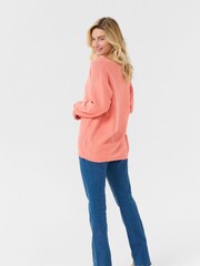 Cream Pink CRSillar Pullover 100% Cotton Jumper - Image 3 of 5