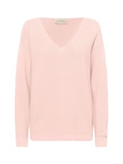 Cream Pink CRSillar V-Neck Pullover 100% Cotton Jumper - Image 3 of 4