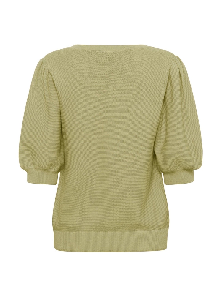 Cream Green CRSillar 100% Cotton Pullover Jumper - Image 5 of 5 Cream Green CRSillar 100% Cotton Pullover Jumper - Image 5 of 5