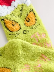 Green The Grinch Christmas Cosy Socks - Image 2 of 3