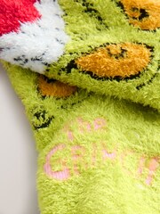 Green The Grinch Christmas Cosy Socks - Image 3 of 3