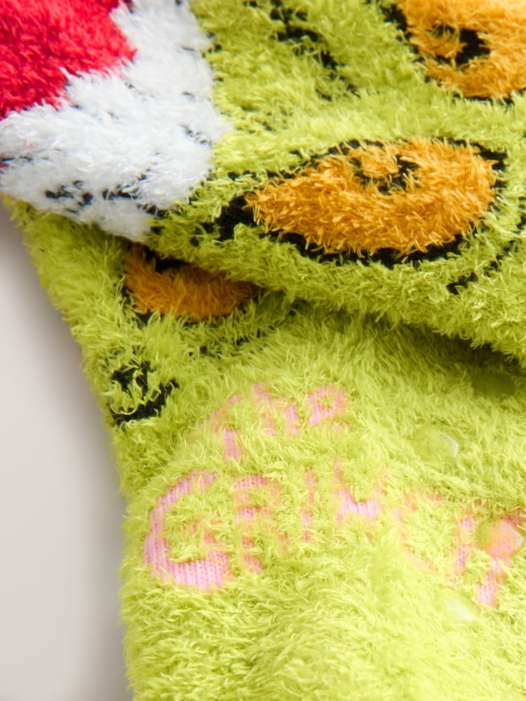 Green The Grinch Christmas Cosy Socks - Image 3 of 3