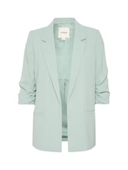 Soaked in Luxury Blue SLShirley 3/4 Sleeves Open Front Blazer - Image 5 of 6