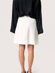 Soaked in Luxury SLCorinne A-line Silhouette Mini White Skirt - Image 2 of 6