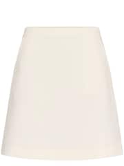 Soaked in Luxury SLCorinne A-line Silhouette Mini White Skirt - Image 5 of 6