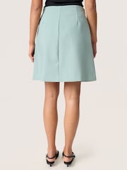 Soaked in Luxury Green SLCorinne A-line Silhouette Mini Skirt - Image 2 of 6