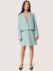 Soaked in Luxury Green SLCorinne A-line Silhouette Mini Skirt - Image 3 of 6