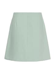 Soaked in Luxury Green SLCorinne A-line Silhouette Mini Skirt - Image 6 of 6