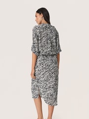 Soaked in Luxury SLZaya Knee-length Half Sleeves Black Dress - Image 3 of 5