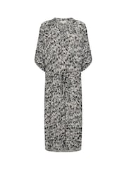 Soaked in Luxury SLZaya Knee-length Half Sleeves Black Dress - Image 4 of 5