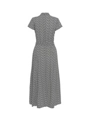 Soaked in Luxury SLArjana Short Sleeve Maxi Shirt Black Dress - Image 5 of 5