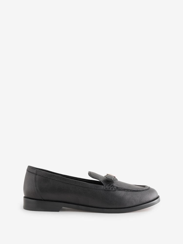 Kate Spade Deco Bow Pebble Black Loafers - Image 1 of 1