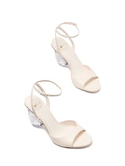 Kate Spade Heart Heel White Sandal - Image 5 of 6