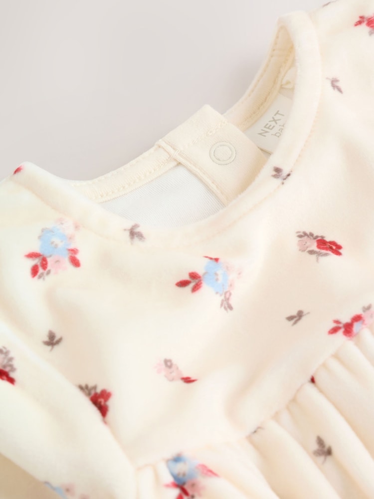 Ensemble Robe Et Collant Fille Next - Taille 0-3 Mois - Occasion Très Bon état