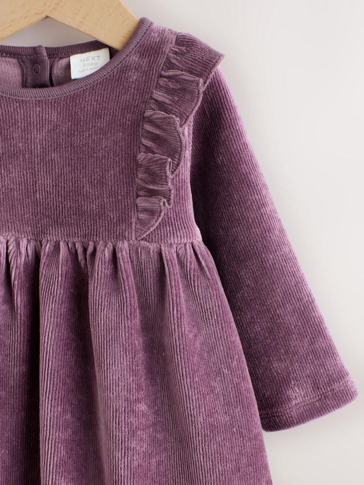 navy blue dress for baby girl Chinese Winter Midi Dress Slim Fit Purple Cheongsam