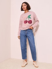 Friends Like These Pink Cherry Sweatshirt - Image 2 of 4