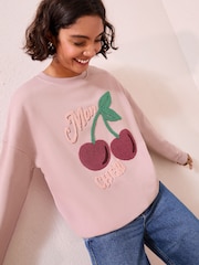 Friends Like These Pink Cherry Sweatshirt - Image 3 of 4