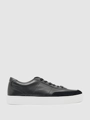 Reiss Black Finton Trainers - Image 1 of 5