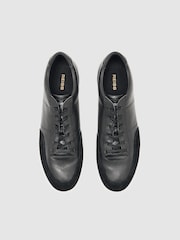 Reiss Black Finton Trainers - Image 3 of 5
