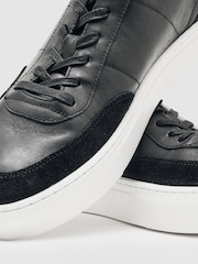 Reiss Black Finton Trainers - Image 5 of 5