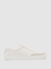 Reiss White Finton Trainers - Image 1 of 5