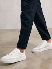 Reiss White Finton Trainers - Image 2 of 5