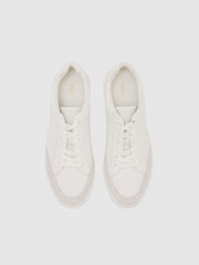 Reiss White Finton Trainers - Image 3 of 5