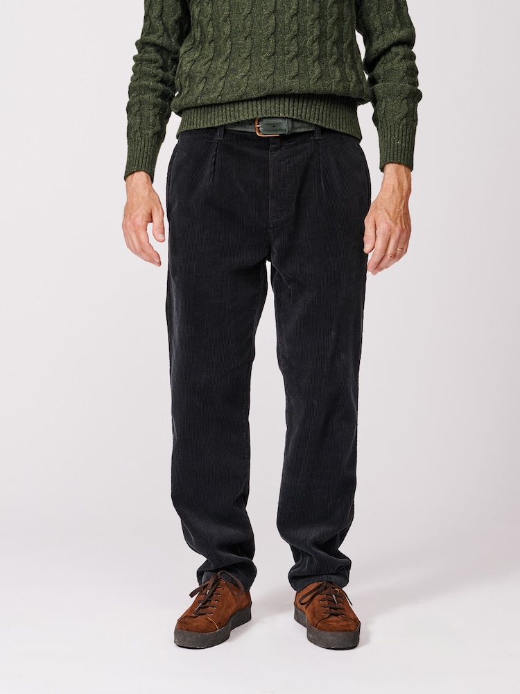 Aubin Barrowby Cord Black 100% Cotton Trousers - Image 1 of 5