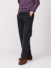 Aubin 100% Cotton Ormsby Selvedge Black Chinos - Image 2 of 4