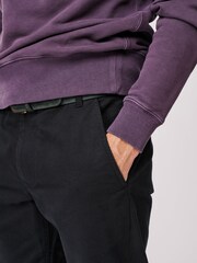 Aubin 100% Cotton Ormsby Selvedge Black Chinos - Image 3 of 4