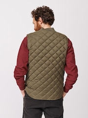 Aubin Green Anwick Quilted Gilet - Image 2 of 6