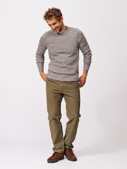 Aubin Green Riply Twist Crew Neck Jumper - Image 3 of 3