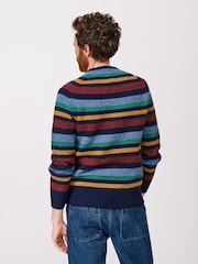 Aubin Red Prestwick Shetland Crew Jumper - Image 2 of 4