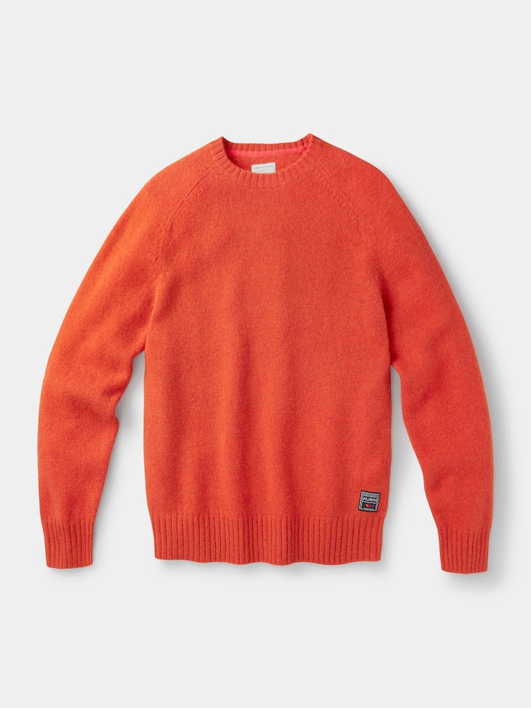 Naranja claro - Suéter de cuello redondo Prestwick Shetland de Aubin - Imagen 5 de 5 Naranja claro - Suéter de cuello redondo Prestwick Shetland de Aubin - Imagen 5 de 5