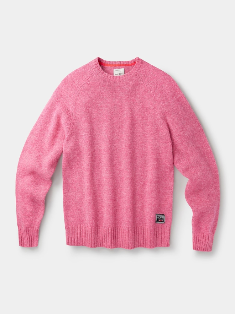 Aubin Pink Prestwick Shetland Crew Jumper - Image 5 of 5