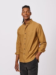 Aubin Yellow Aldridge Oxford Button Down 100% Cotton Shirt - Image 1 of 4